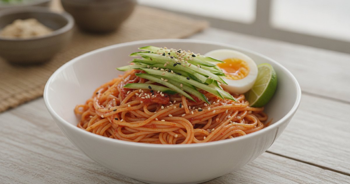 Bibim Guksu: Spicy Korean Cold Noodles Ready in 15 Minutes