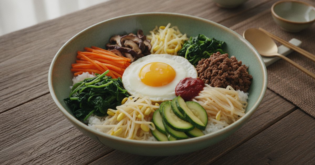 在家轻松做bibimbap（拌饭）：韩式拌饭碗