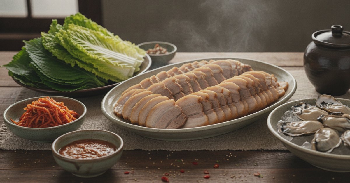 Bossam: Korean Boiled Pork Wraps (보쌈 Recipe + Gul-Bossam)
