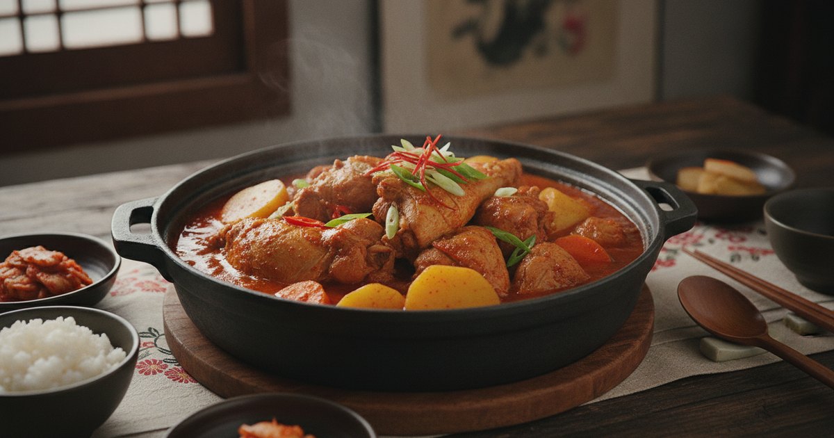 Dakbokkeumtang: The Ultimate Spicy Korean Braised Chicken