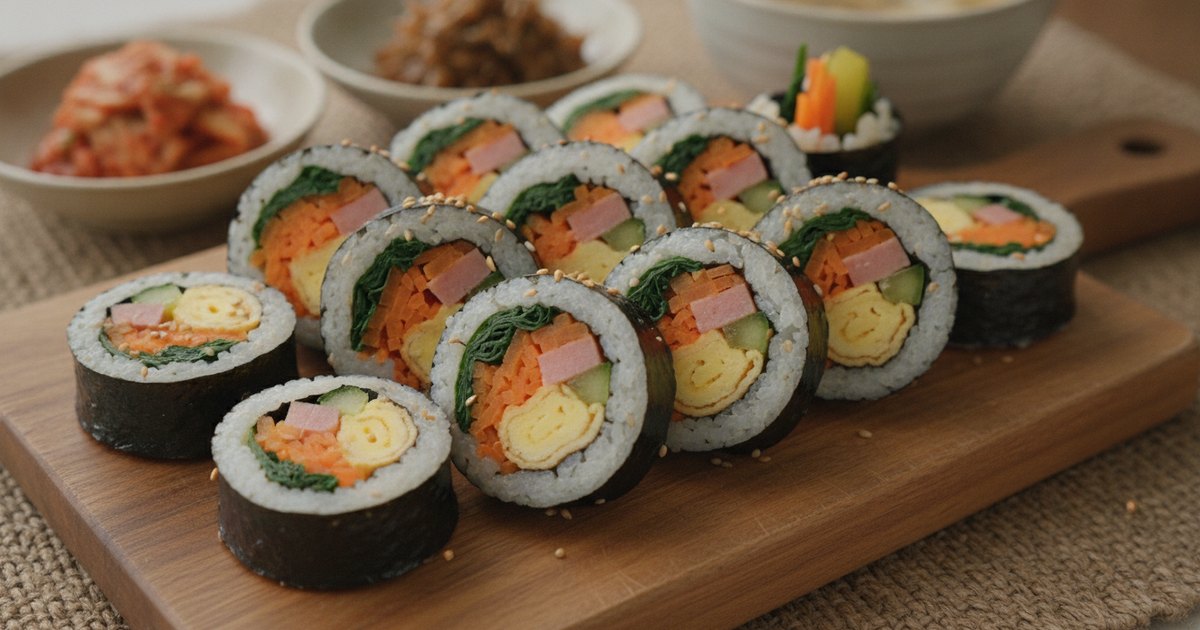 Gimbap（김밥）：韩式紫菜饭卷