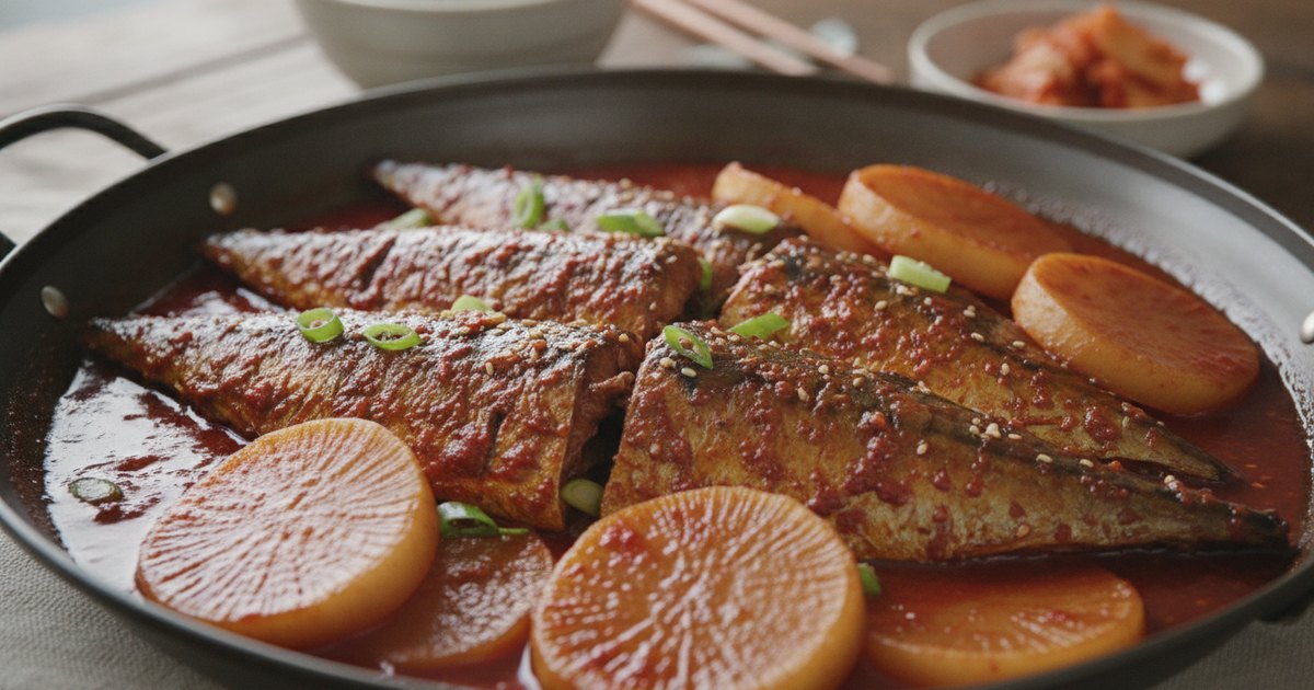 Godeungeo Jorim: Korean Braised Spicy Mackerel (The Ultimate Fish Banchan)