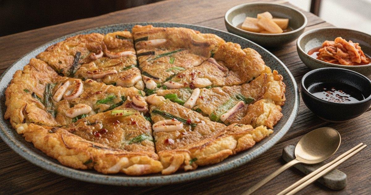 Haemul Pajeon: The Korean Seafood Scallion Pancake You'll Make Every Rainy Day