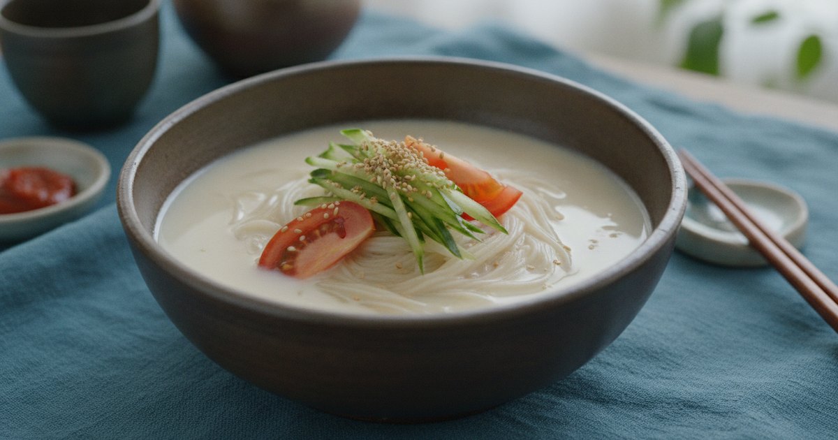 Kongguksu: How to Make Korea's Refreshing Cold Soybean Milk Noodles
