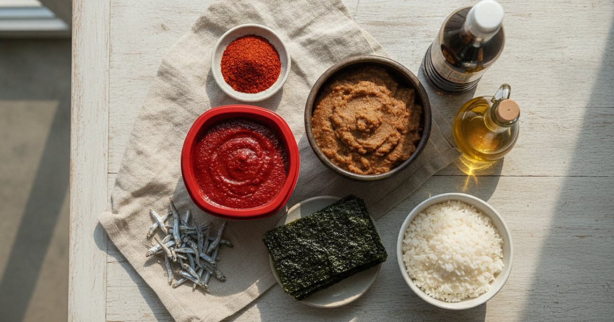 每位初学者必备的10种韩国厨房基础食材