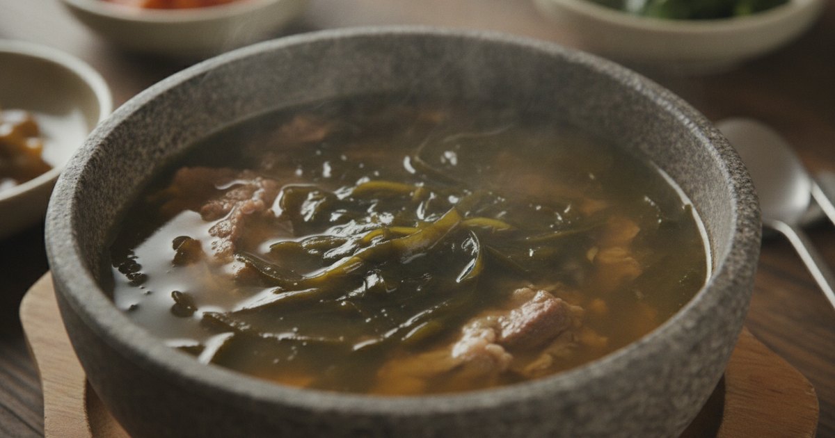Miyeok Guk: Korean Birthday Seaweed Soup with Tender Beef
