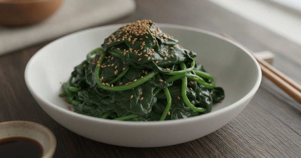 Sigeumchi Namul: Korean Sesame Spinach Banchan in 10 Minutes