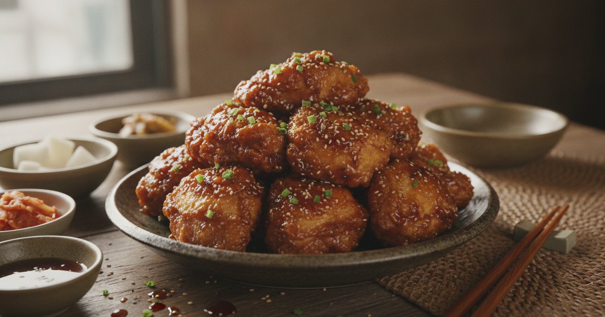Korean Soy Garlic Fried Chicken (간장 닭강정) — Crispy, Sticky, Irresistible