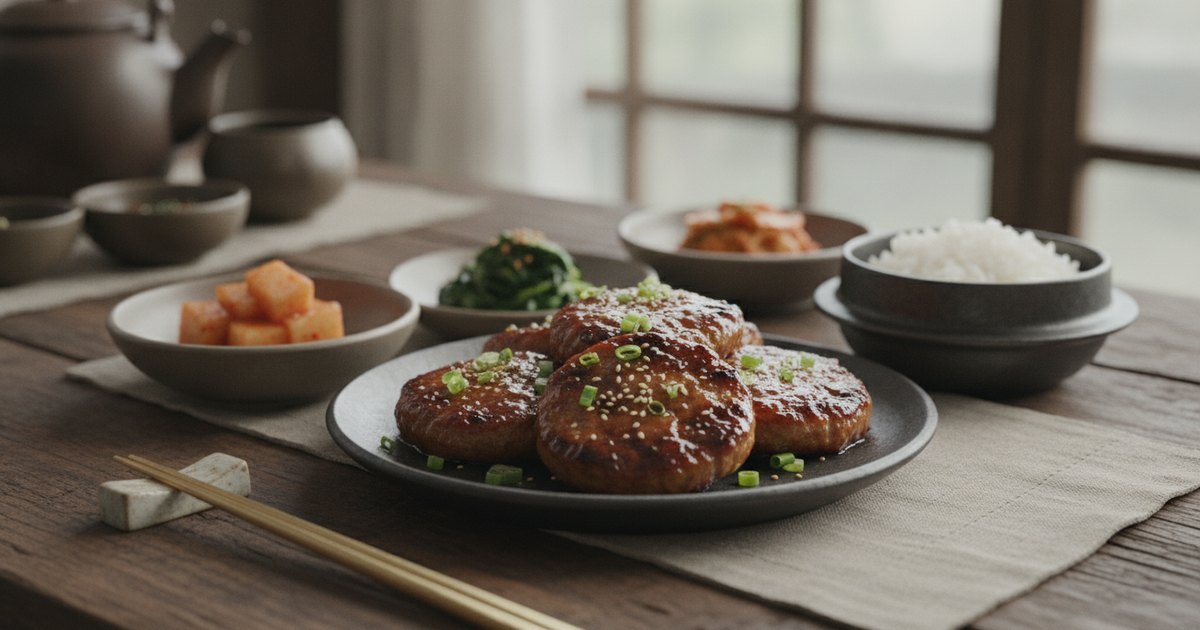 Tteok Galbi（떡갈비）：韩式烤牛排肉饼食谱