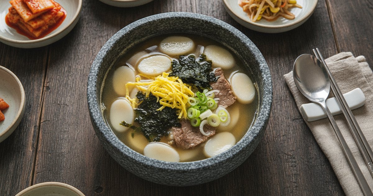Tteokguk: Korean New Year Rice Cake Soup Recipe (떡국)